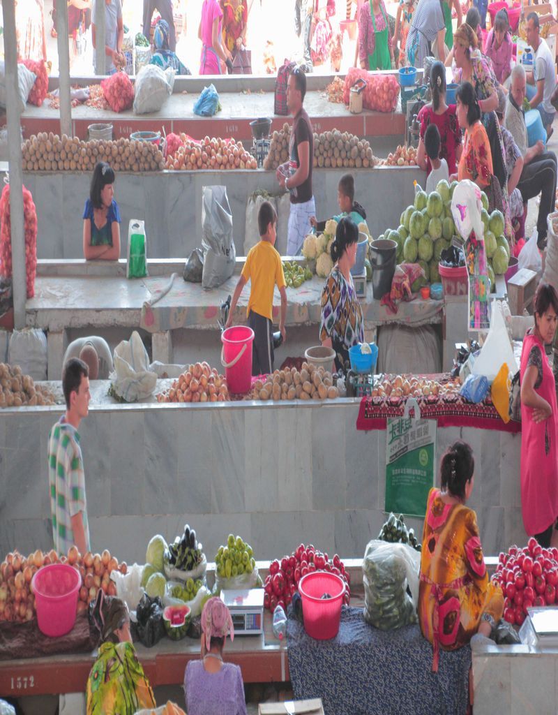 Comida y mercados en Uzbekistán